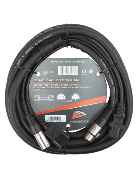 COMBI CABLE IEC/XLR 5M