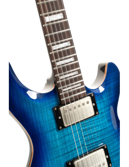 CORT M600 TRANS BLUE BURST
