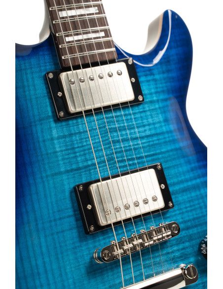 CORT M600 TRANS BLUE BURST