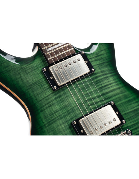 CORT M600 TRANS GREEN BURST