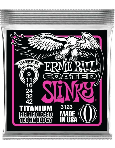 ERNIE BALL 3123 Coated Titanium Super Slinky