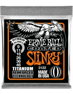 ERNIE BALL 3122 Coated Titanium Hybrid Slinky