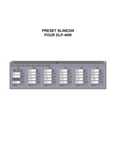 AUDIOPHONY SLINE208B