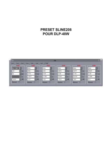 AUDIOPHONY SLINE208B